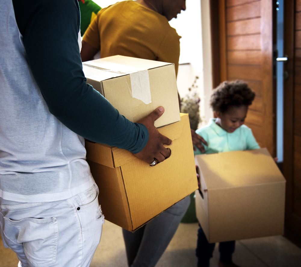 family moving house